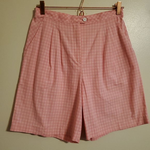 Vintage Pants - 🏵Vintage | Pink Gingham Shorts
